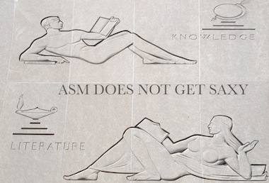 ASM does not get saxy postcard